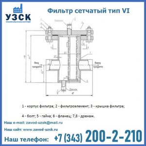 Фильтр сетчатый ФС по Т-ММ-11-2003 в Челябинске
